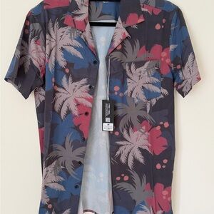 Bearbottom Cabana Camp Collar Men's Short Sleeve Hawaiian Button-Down Shirt